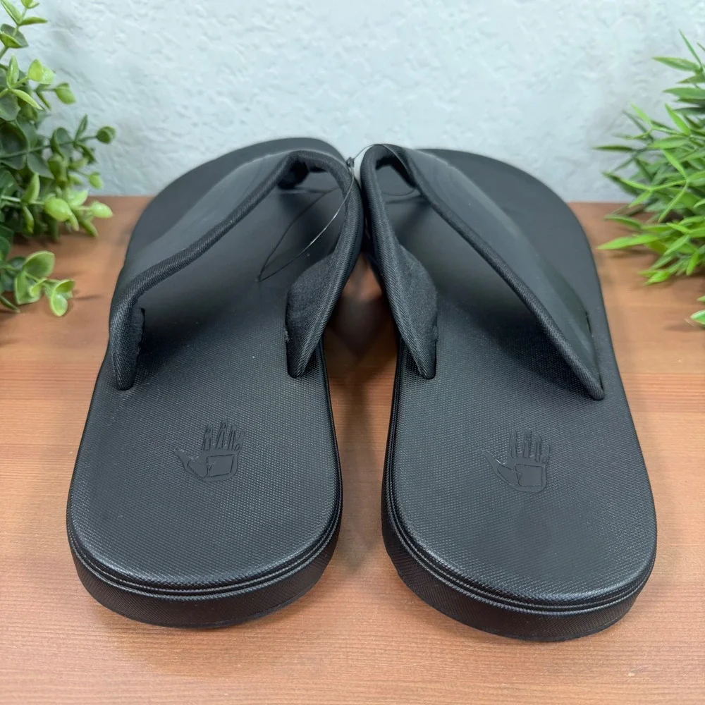 Body Glove Mens BGFF-M-75A Black Comfort Thong Sandals Size 11